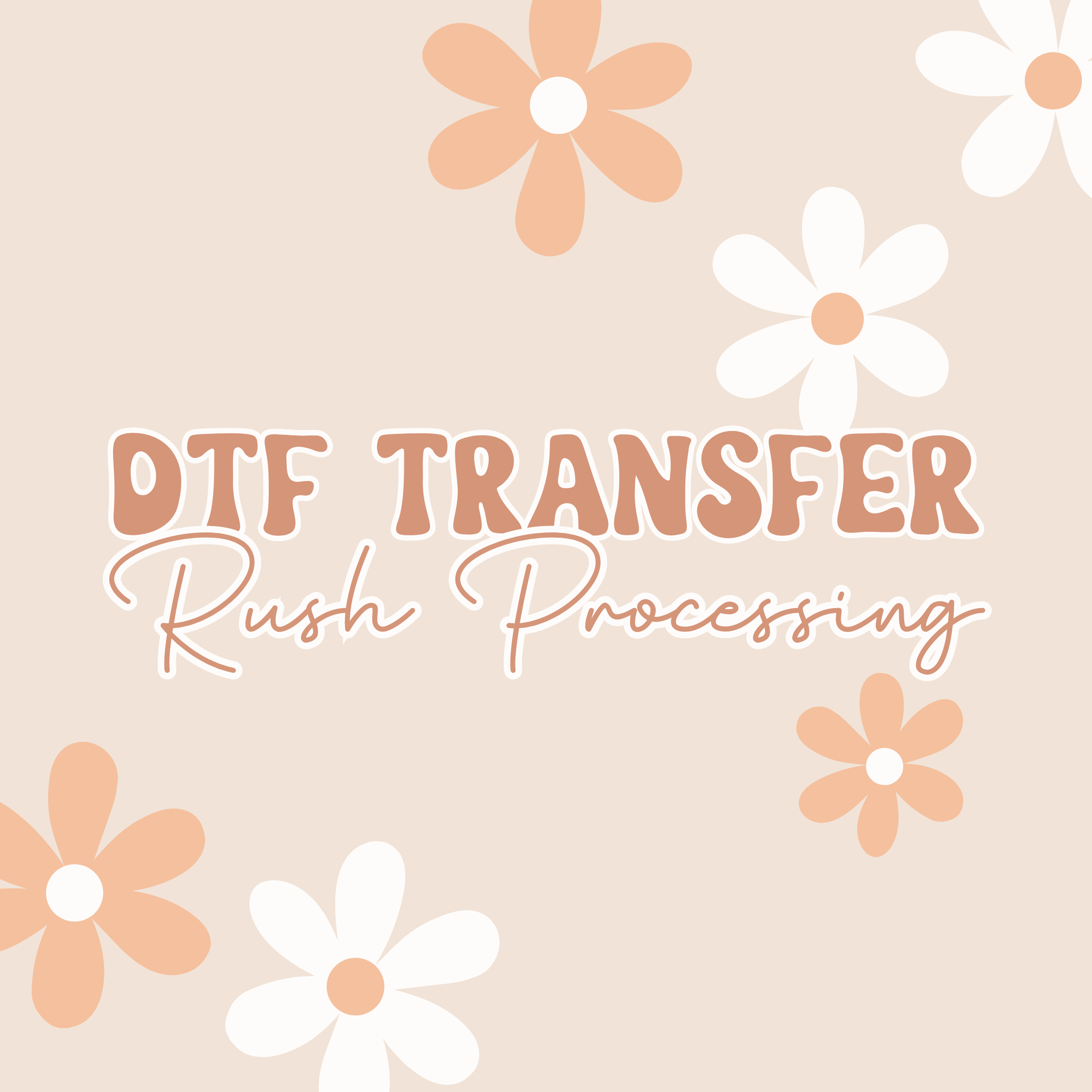 DTF Transfer Rush Processing